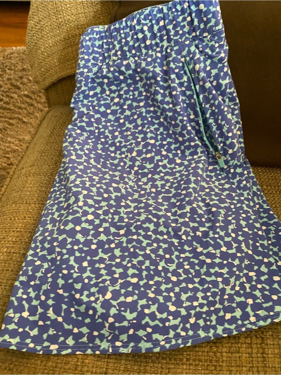 Talbots Pants - Talbots Blue Floral Print Skort with Mint Accents